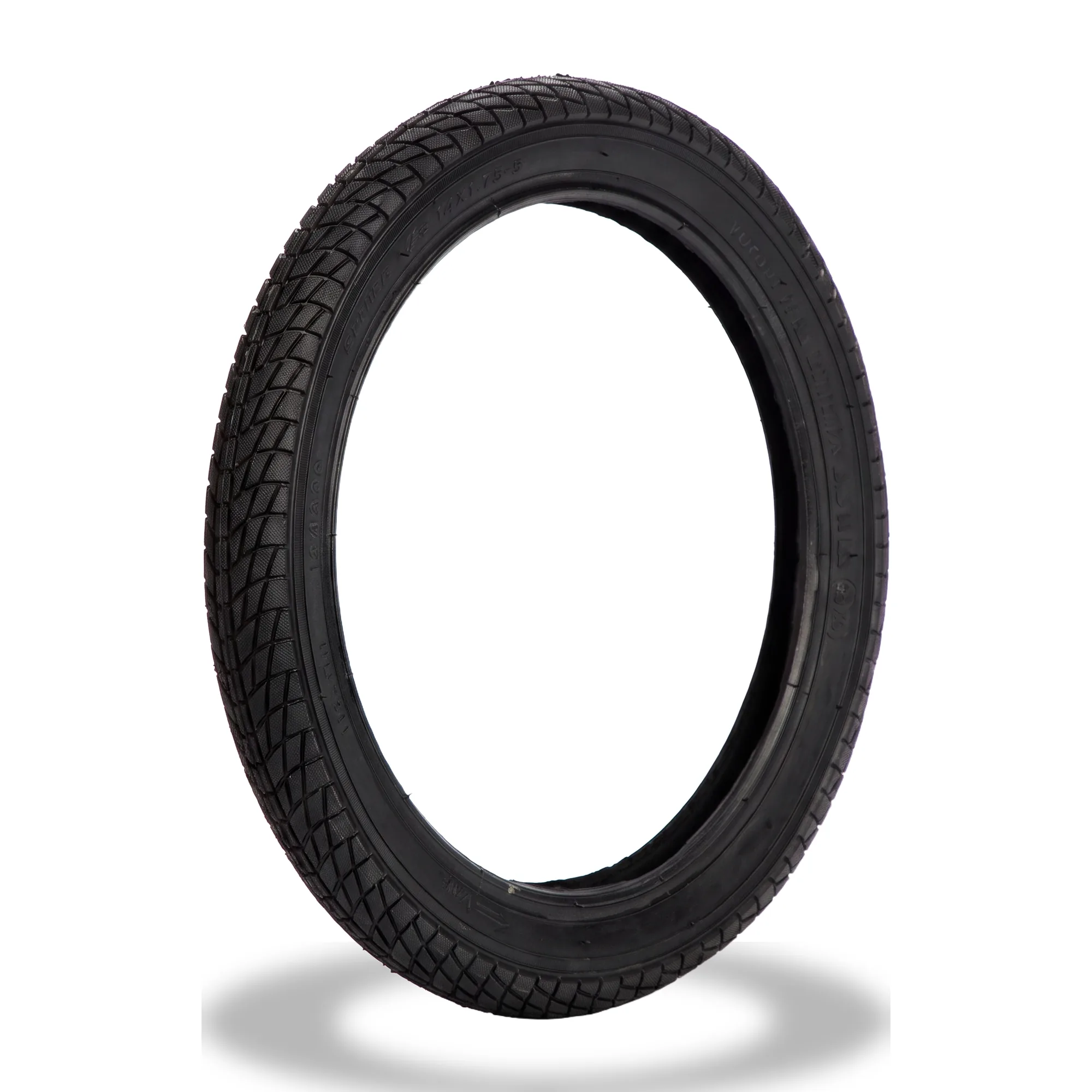 Strider 14x tire on white background